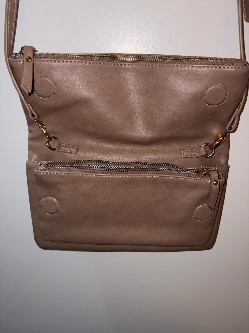 Classic Brown Antik Kraft Leather Crossbody Bag